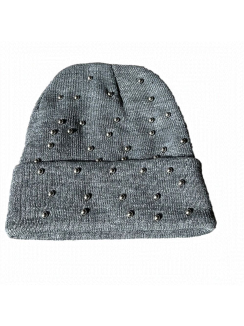 Grey Toque with Silver Balls, NWOT
